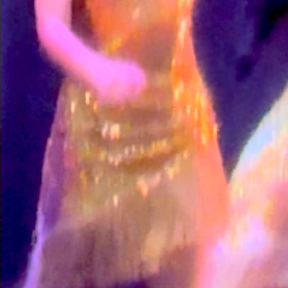 Gold Latin dress